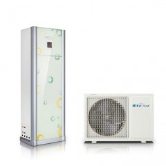 华天成家用空气能热水器分体机1P 150L 方形水箱幻彩系列 华天成空气能热水器 热水器分体机