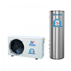 普瑞思顿家用空气能热水器分体机260L 水循环LWH-5.3BN搪瓷内胆 普瑞思顿空气能热水器 分体热水器